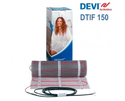 Теплый пол электрический DEVImat 150T (DTIF-150) - 10,0 м.кв.