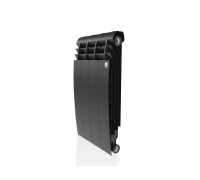 Биметаллический радиатор Royal Thermo Biliner 500 - 4 секции, NOIR SABLE (чёрный)