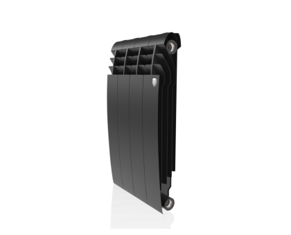 Биметаллический радиатор Royal Thermo Biliner 500 - 4 секции, NOIR SABLE (чёрный)