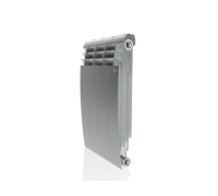 Биметаллический радиатор Royal Thermo Biliner 500 - 4 секции, SILVER SATIN (серый)