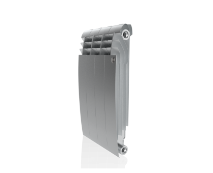 Биметаллический радиатор Royal Thermo Biliner 500 - 4 секции, SILVER SATIN (серый)