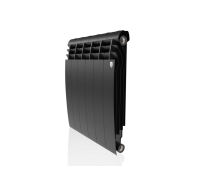 Радиатор Royal Thermo Biliner 500 биметаллический - 6 секций, NOIR SABLE (чёрный)