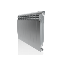 Радиатор биметаллический Royal Thermo Biliner 500 - 10 секций, SILVER SATIN (серый)