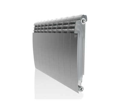 Радиатор биметаллический Royal Thermo Biliner 500 - 10 секций, SILVER SATIN (серый)