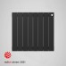 Биметаллический радиатор Royal Thermo Pianoforte 500 - 6 секций, NOIR SABLE (чёрный)