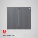 Биметаллический радиатор Royal Thermo Pianoforte 500 - 6 секций, SILVER SATIN (серый)