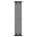 Трубчатый радиатор отопления вертикальный с нижним подключением Zehnder Charleston 3180 чёрный