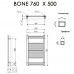Полотенцесушитель электрический Terma Bone 760x500 хром