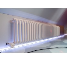Радиатор отопления трубчатый горизонтальный КЗТО РС 2, высота 340, глубина 100, белый